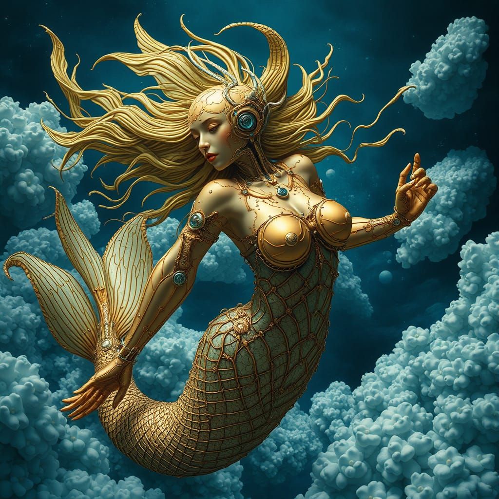 a Katsuhiro Otomo Mermaid  by @DarK StaR