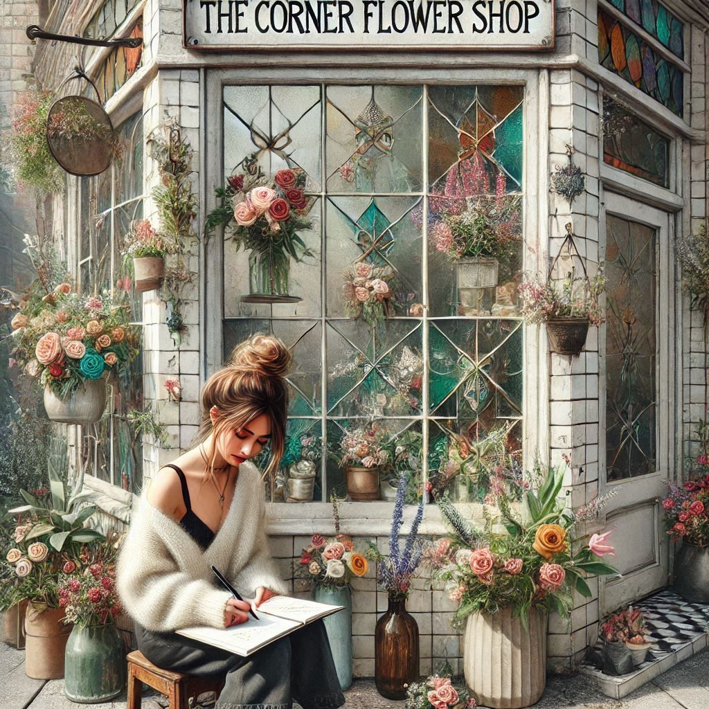 The corner flower shop