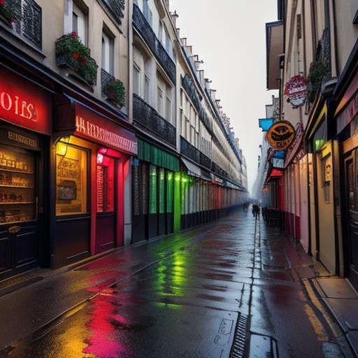 Rue Mouffetard à Paris, Rouge Bouffante Parisienne