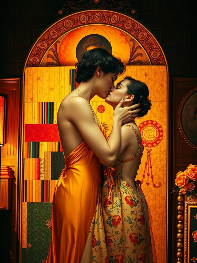 Klimt's "The Kiss" Revisited 