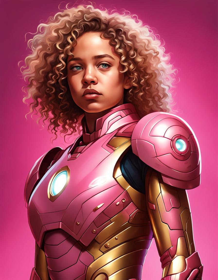 Riri Williams(Barbie Edition) - AI Generated Artwork - NightCafe Creator