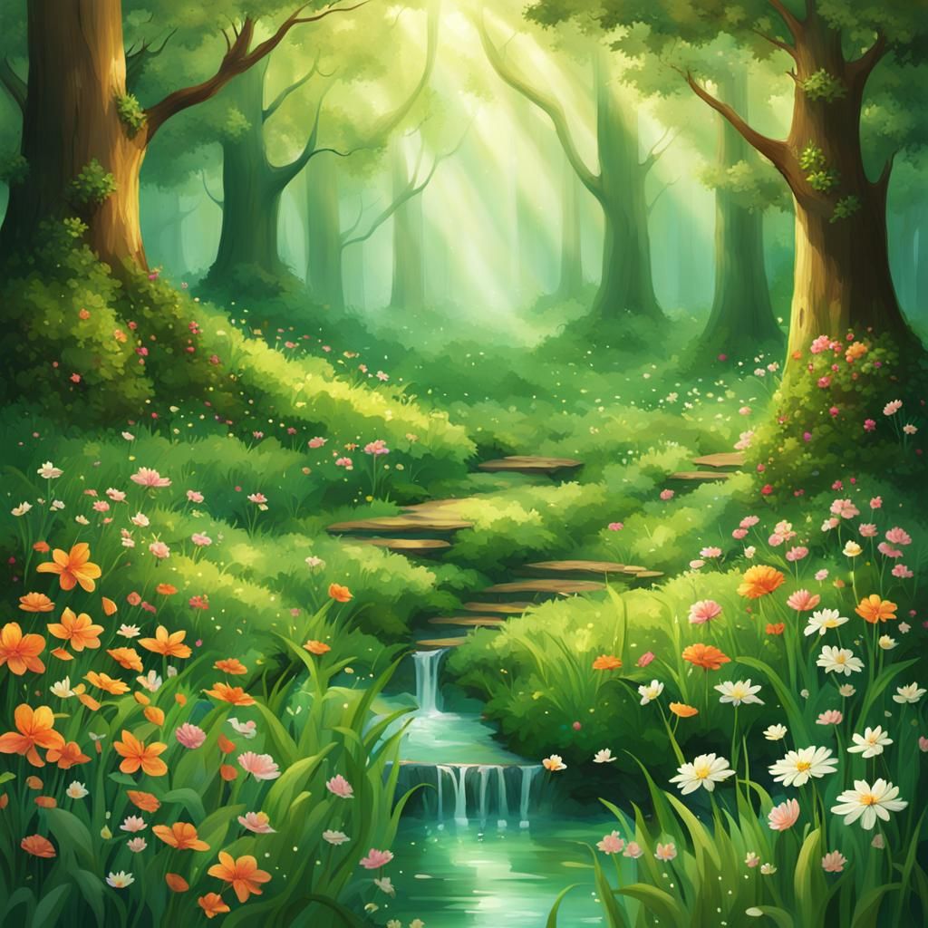 Enchanting Emerald Forest Dream Escape