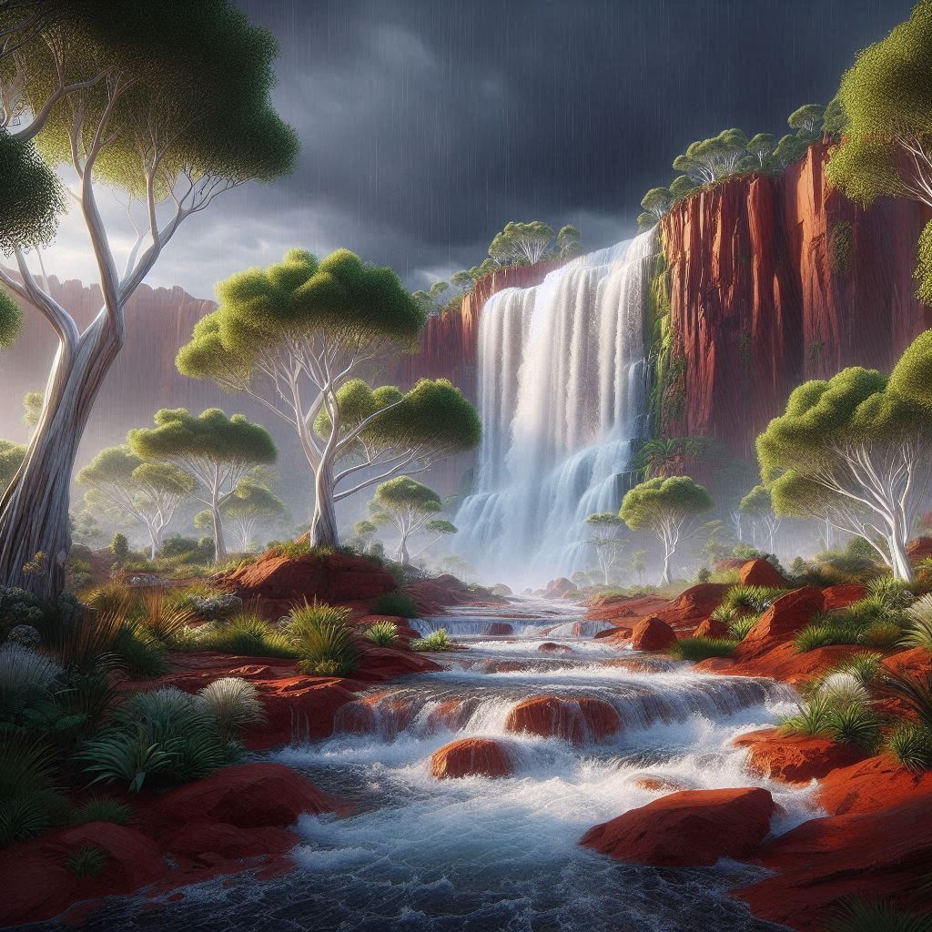 Raining at kings Canyon