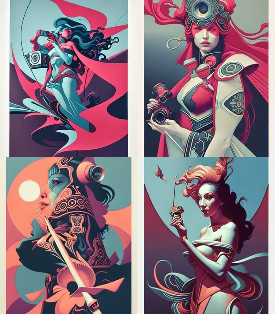 camera parts. poster. street art. James Jean. Peter Mohrbach...