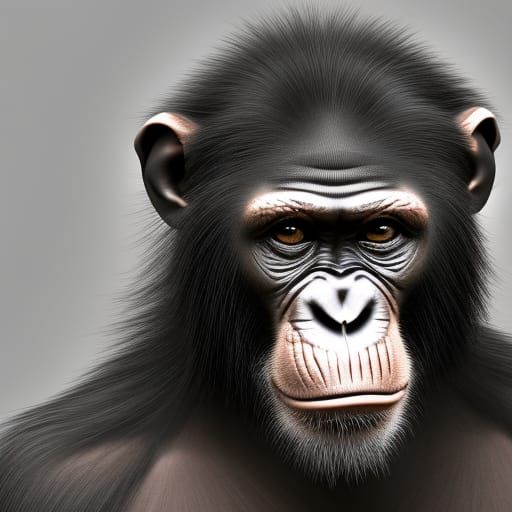 Animated Chimpanzee Character, concept art 3 - AI Generated Artwork ...