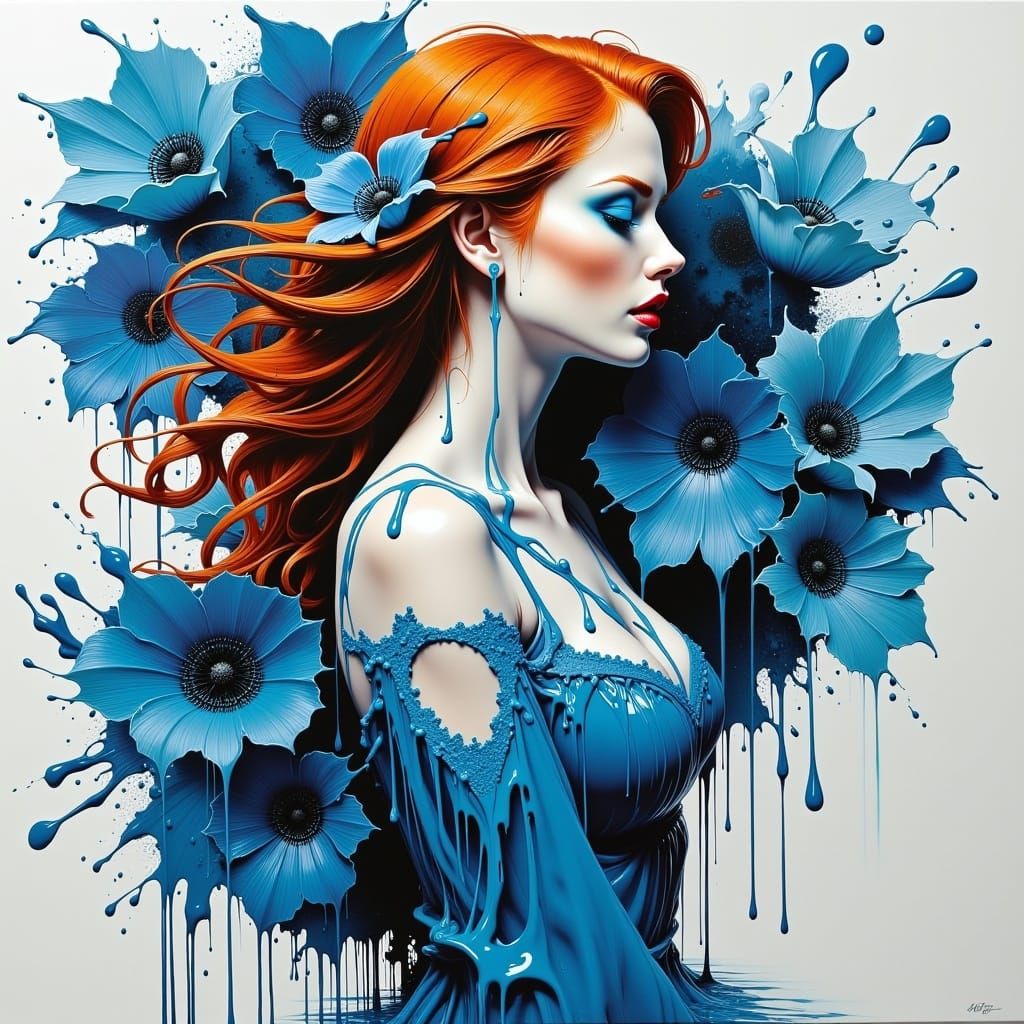 <lora:Acrylic Pouring Flux:1.0>  