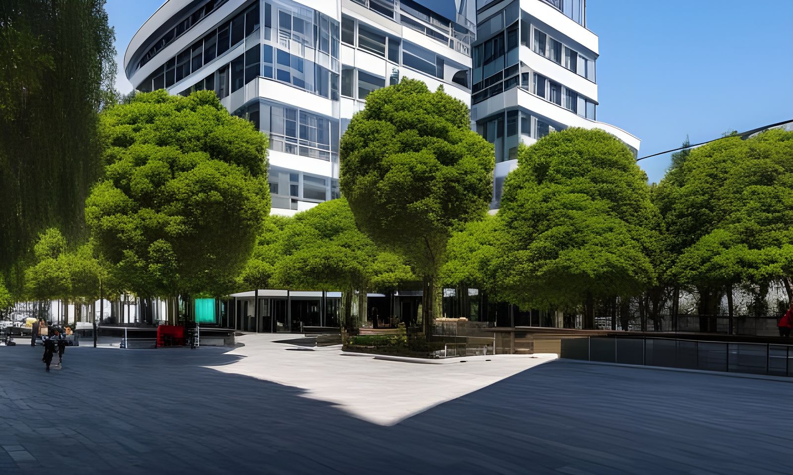 smart futuristic city park and pedestrian 18