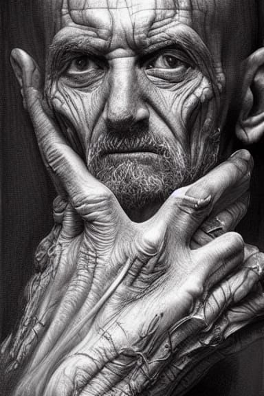 Old men, big hand.