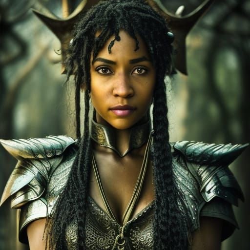 black female elf fantasy beautiful warrior hyper detail game of thrones ...