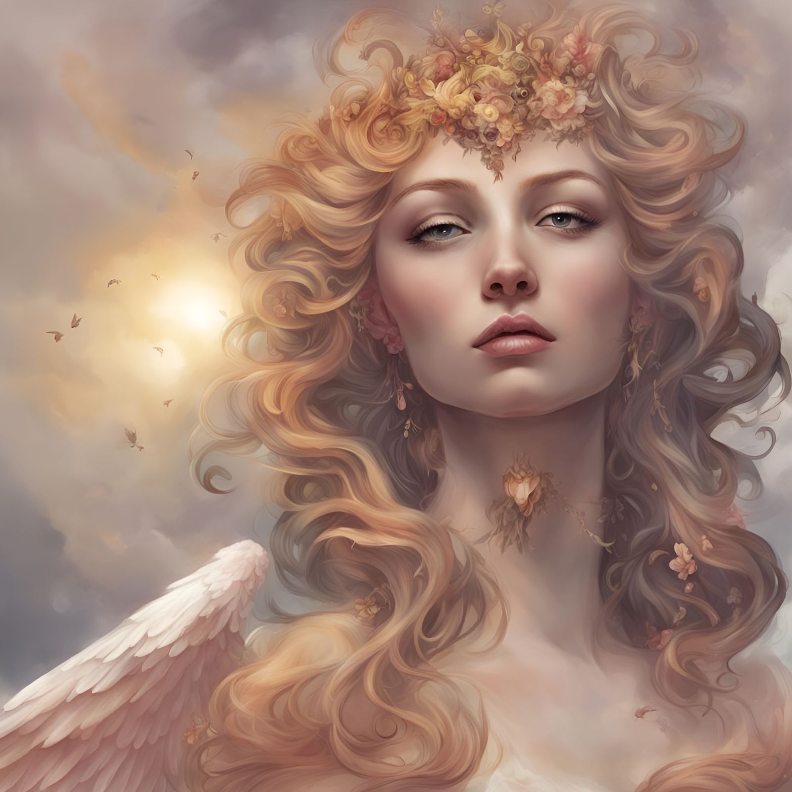 (Full color)( Satian ): Dark divine {
 (Angel falling from h...