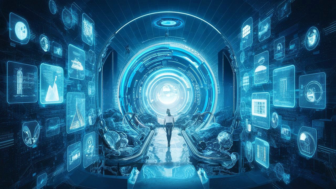 Educational Walk through the Knowledge Tunnel in 2050