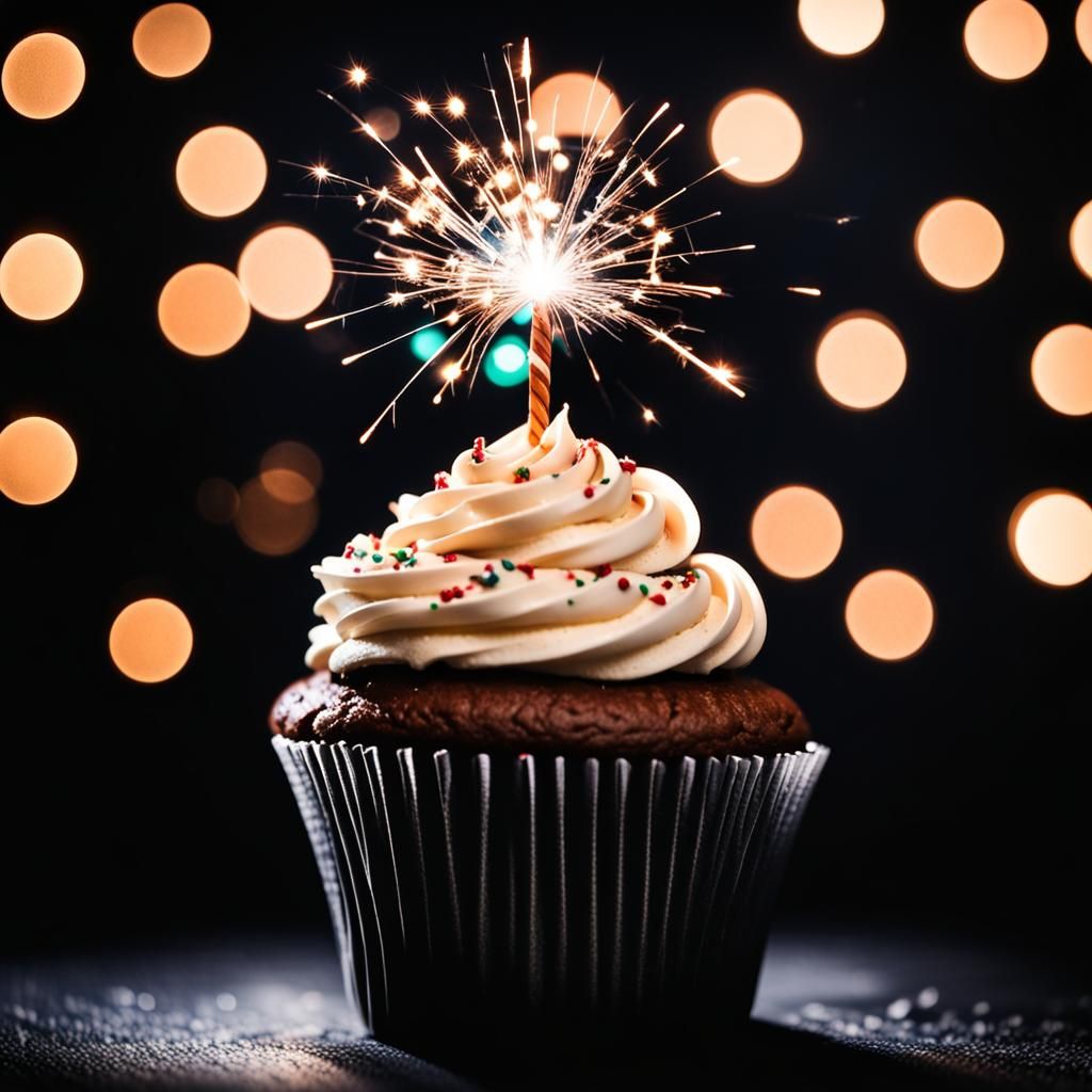 Birthday Sparkler - AI Generated Artwork - NightCafe Creator