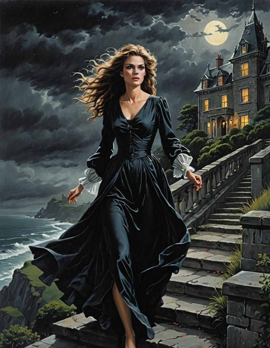 Gothic romance novel  by @MarkMachine