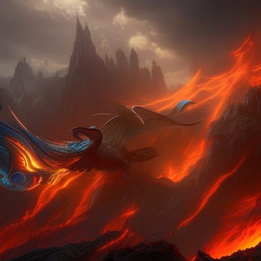 Phoenix rising from the ashes