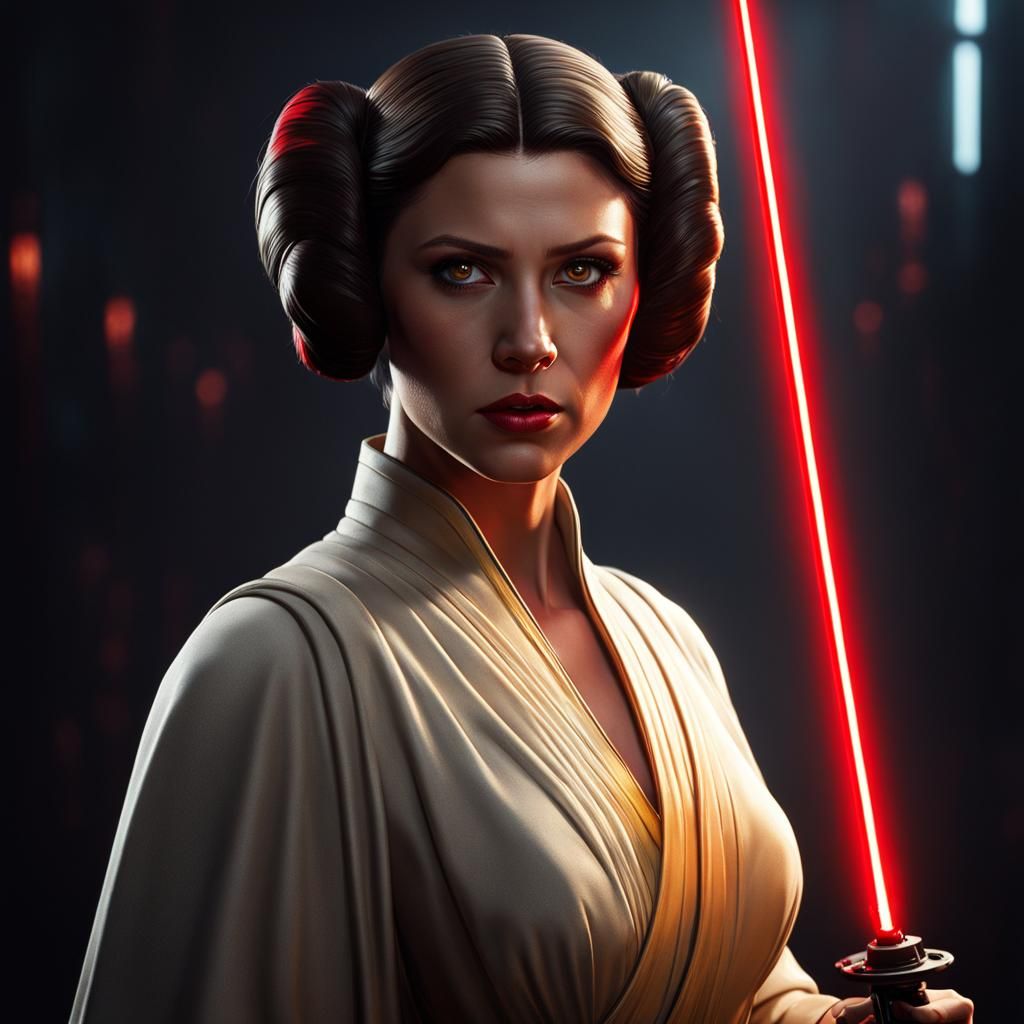 Darkside Princess Leia - AI Generated Artwork - NightCafe Creator