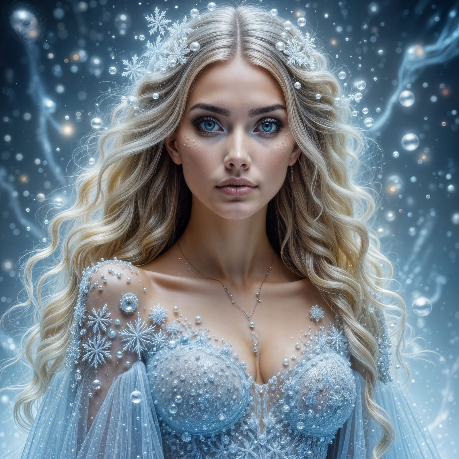 ANIMATE this picture so the woman’s hair begins to move like an unseen breeze is moving it elegantly. Animate her hair s...