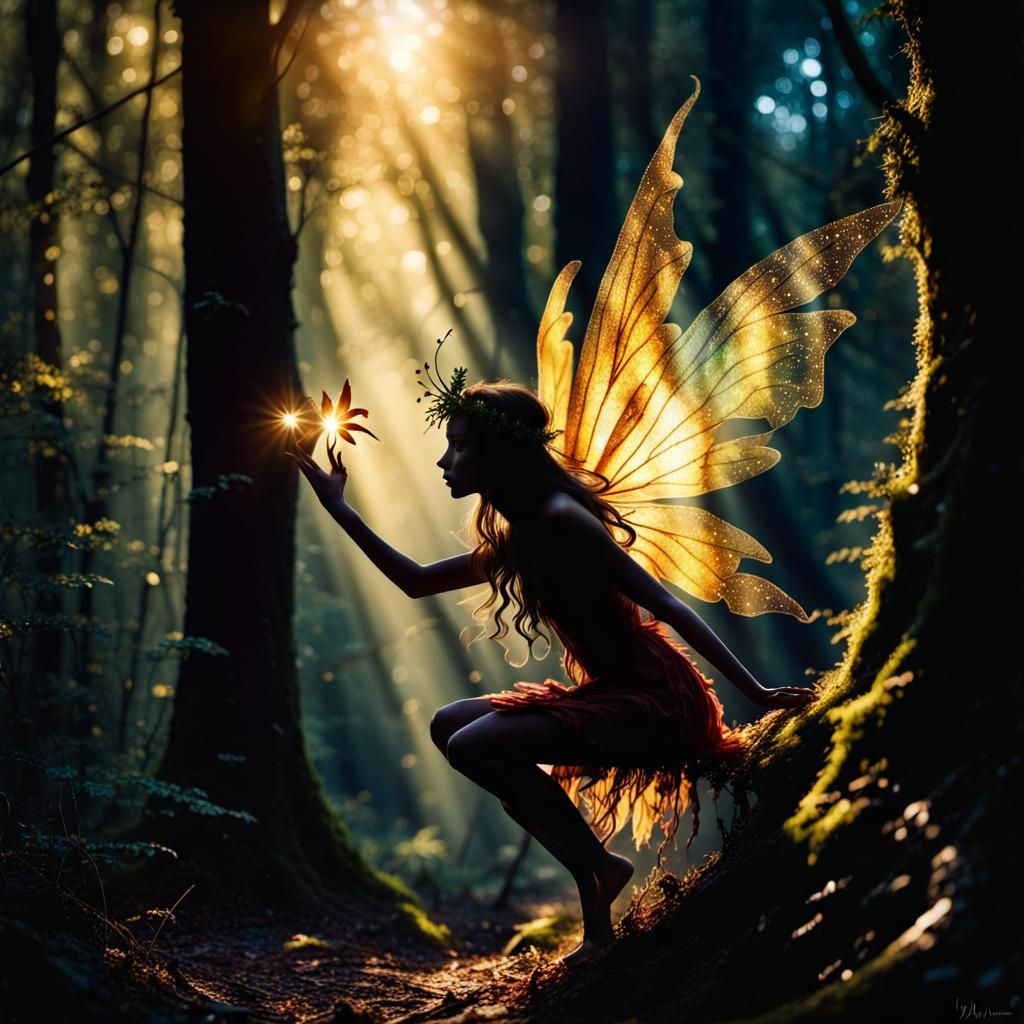 Fae wild magic at dawn  by @ShriekBanshee