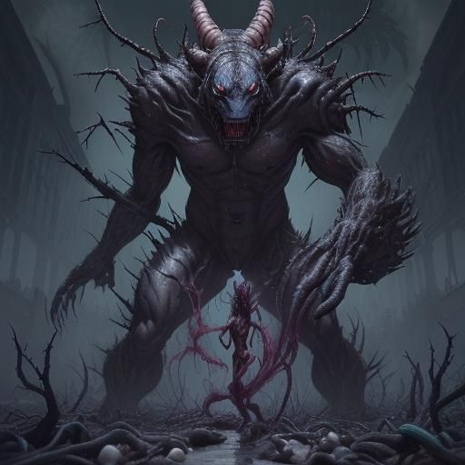 Daemonic Technological Beast of Nightmarish Horror