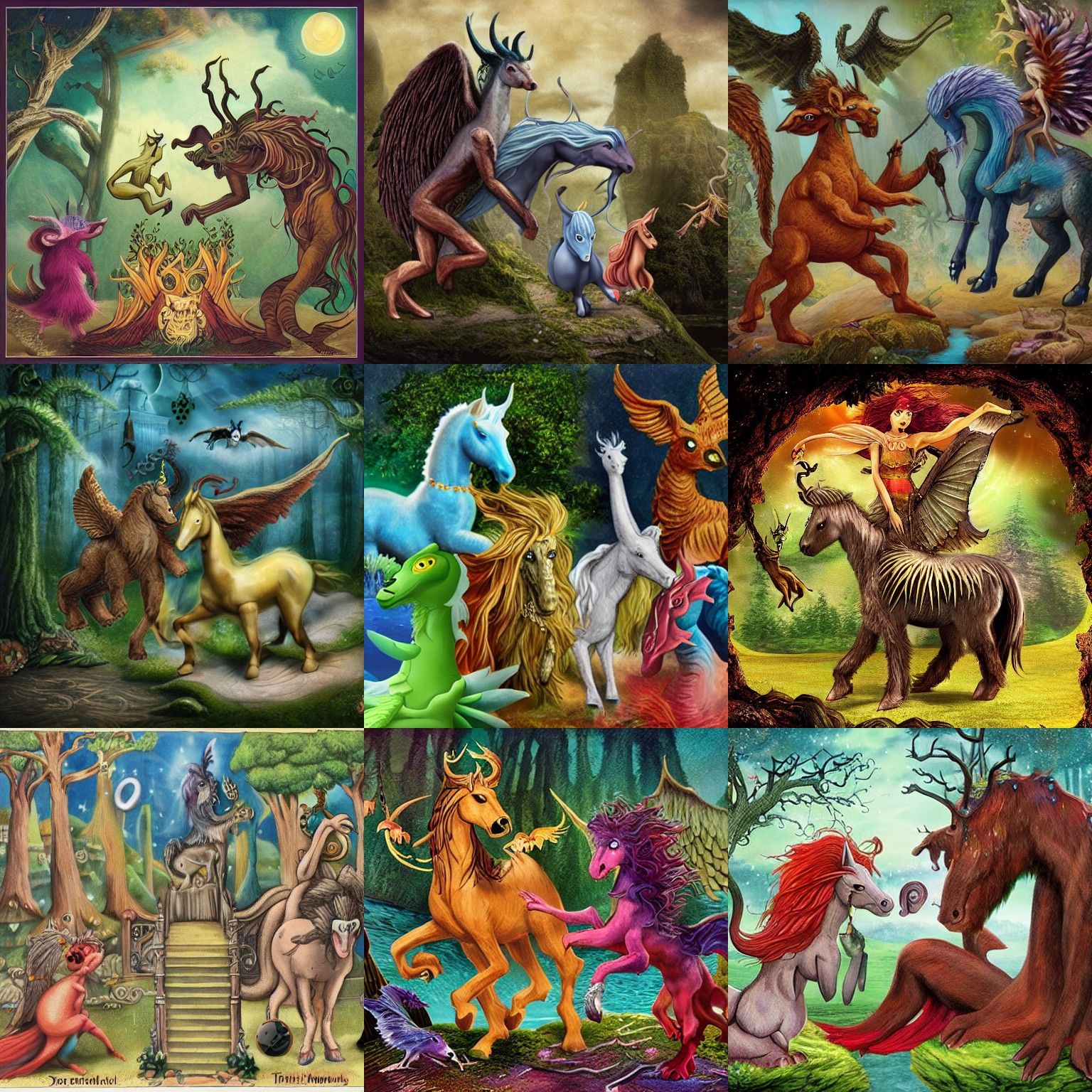 Mythical Creatures meet Present World