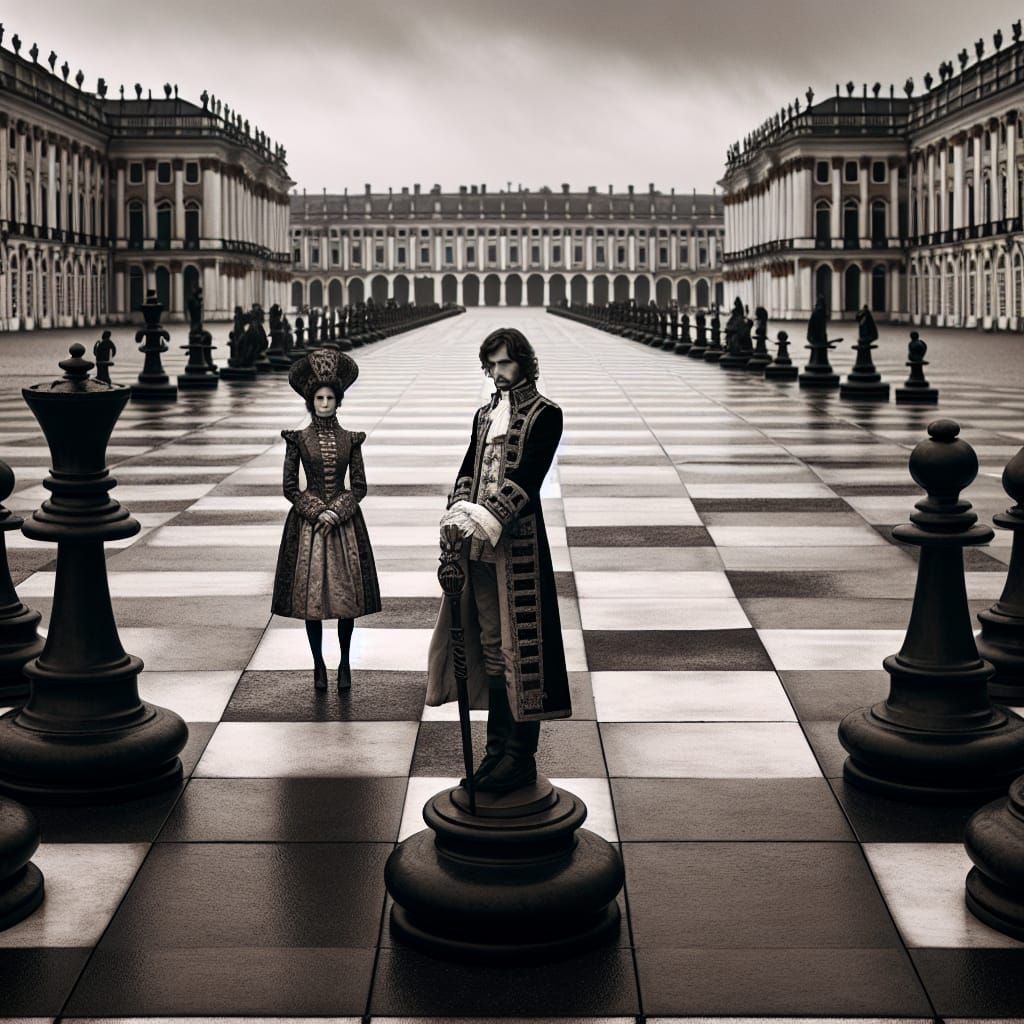 Royals Stare Out from a Haunting Chessboard in Abandoned Spl...