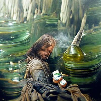 Aragorn takes his peppermint oil pills
