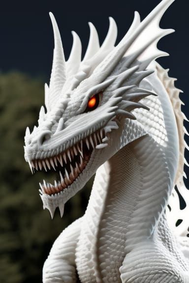 White dragon  by @Shorty
