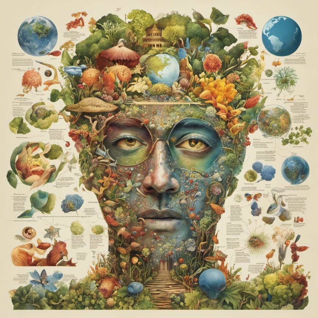 The Illustrated Biological Clock Man AI Generated Artwork NightCafe