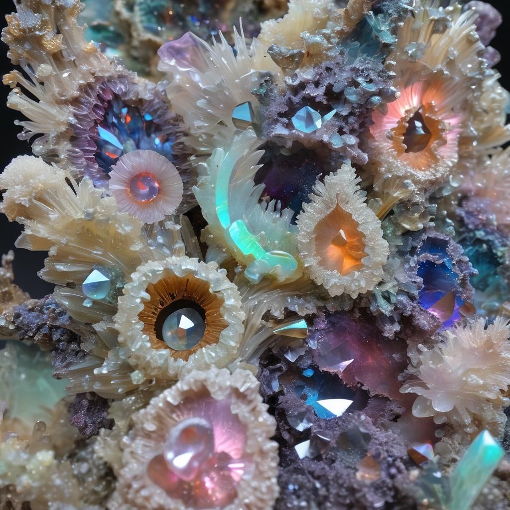 Spectrolite Opalescent Psychedelic Intricately Meticulously ...