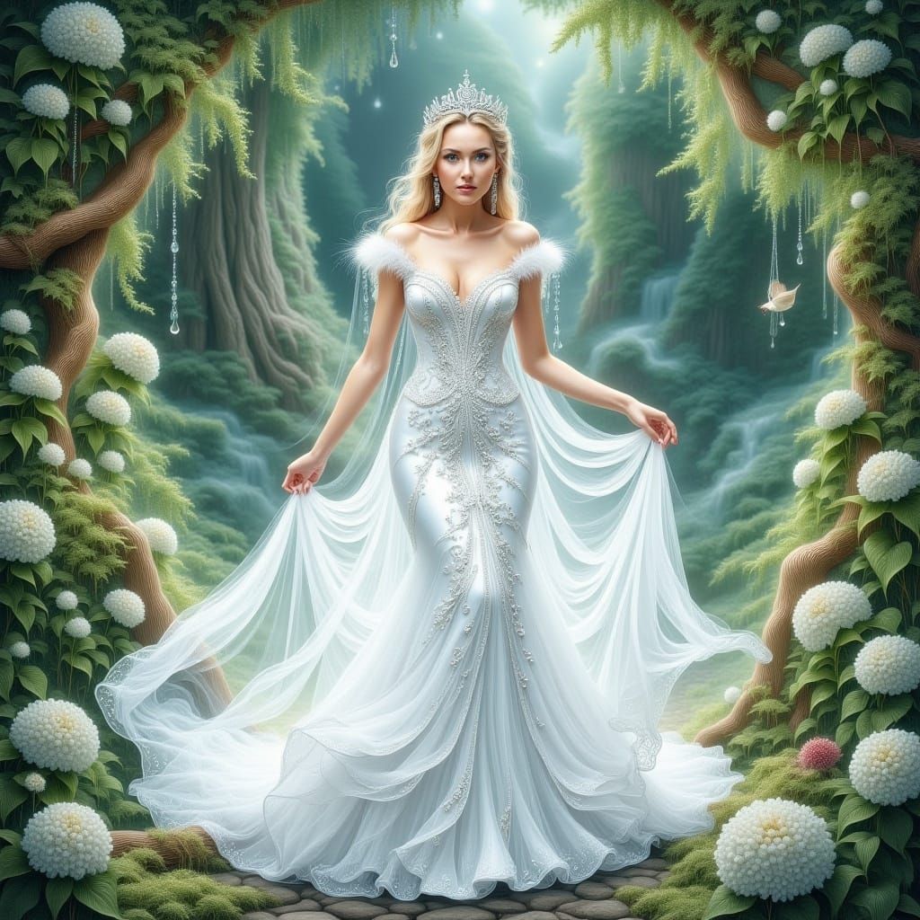 <lora:Langhaarige Katzen:1.0> Princess of white Fantasy 