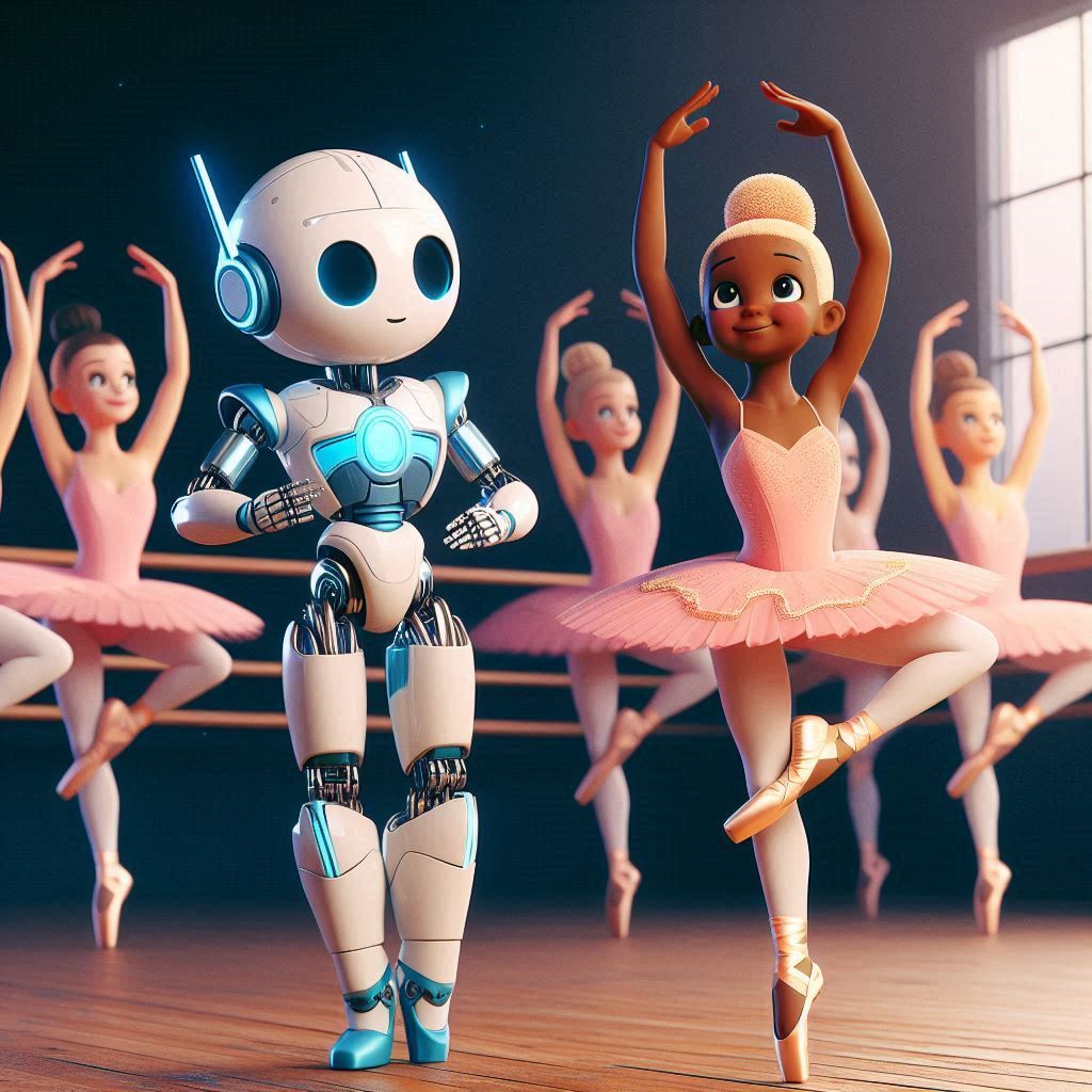 the ballerina robot learning ballet