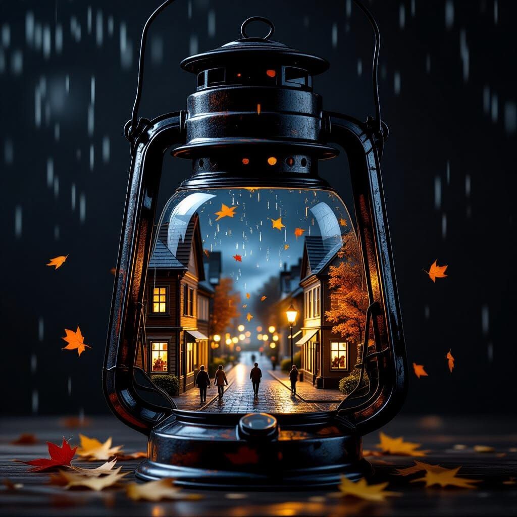  old oil lantern  by @Elena