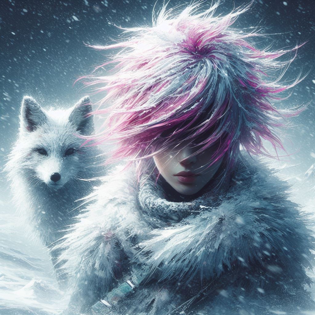 A Woman in a Snowstorm