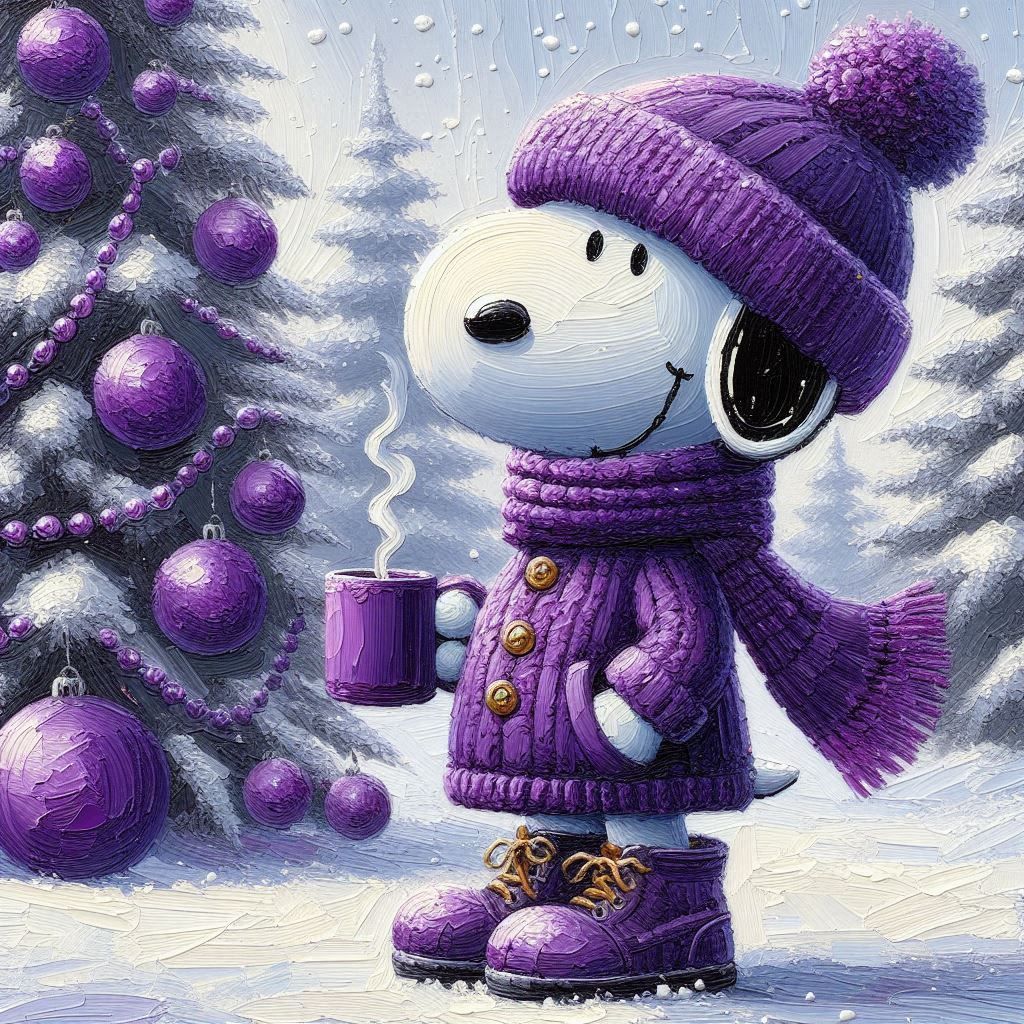 Purple Snoopy
