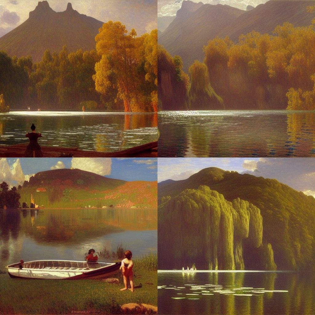 "Lake Pedu" - a detailed and intricate painting by wlop, art...