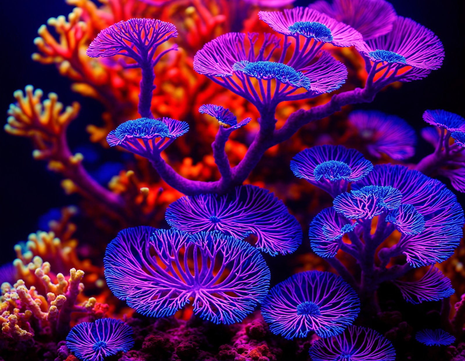 Fluorescent coral
