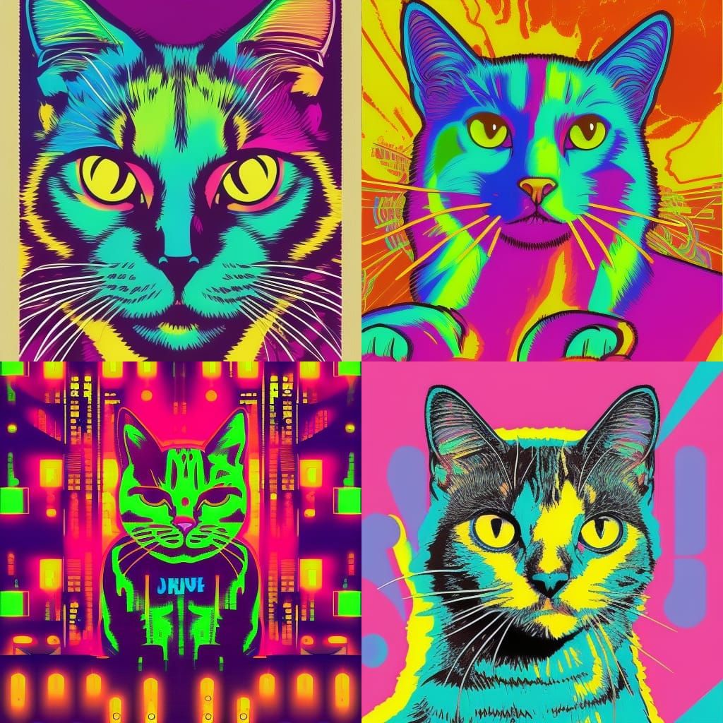 colorfull cat