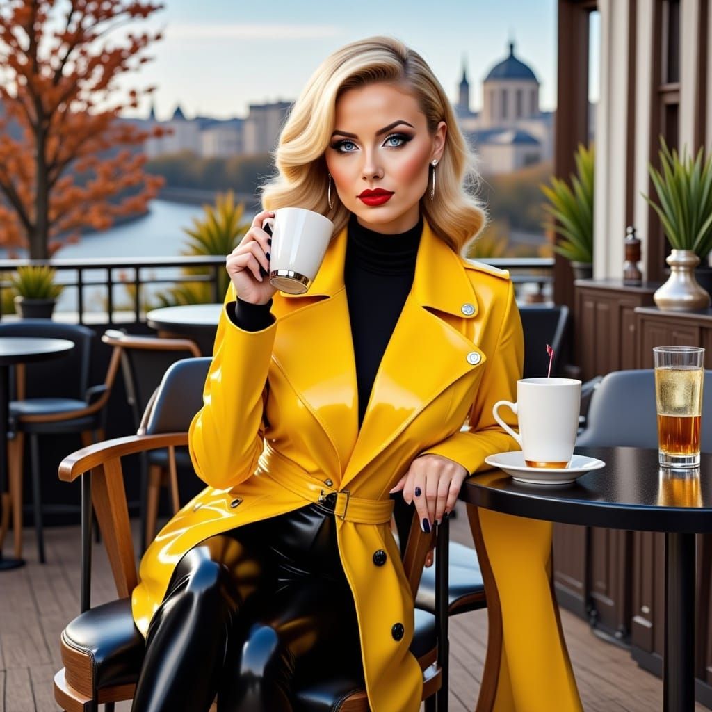 <lora:ShineLatexFlux:1.0> 