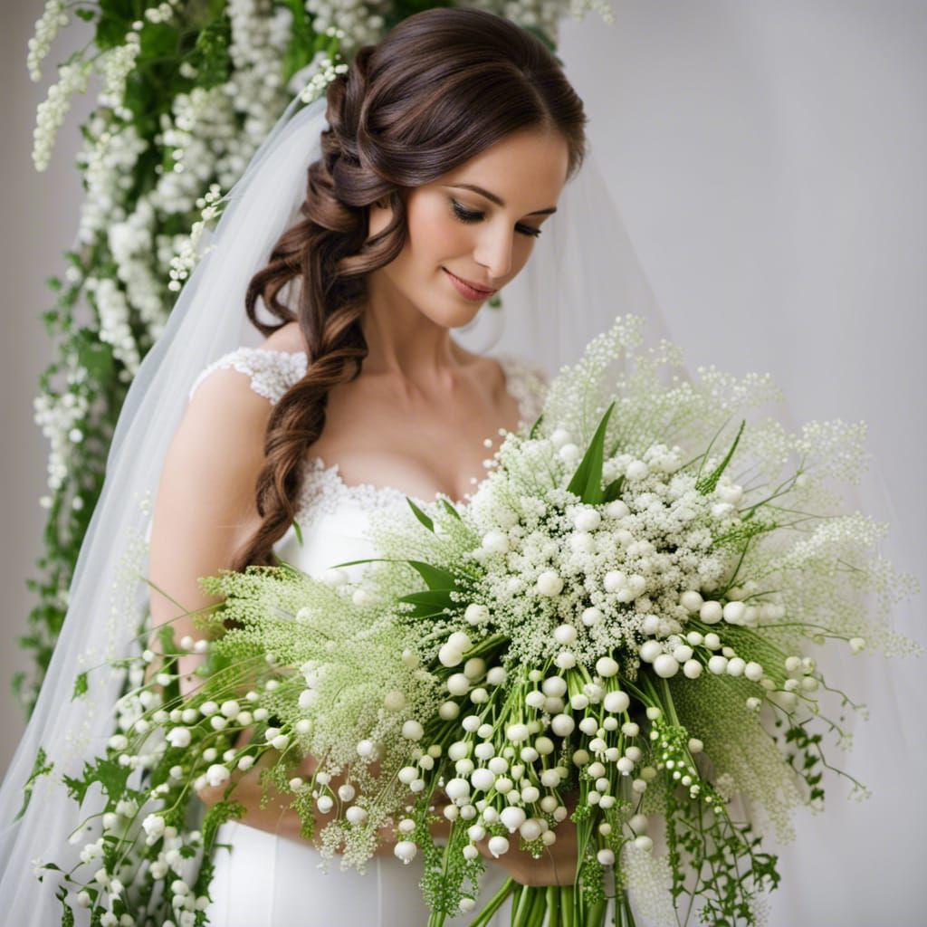 Working up bridal bouquet possibilities