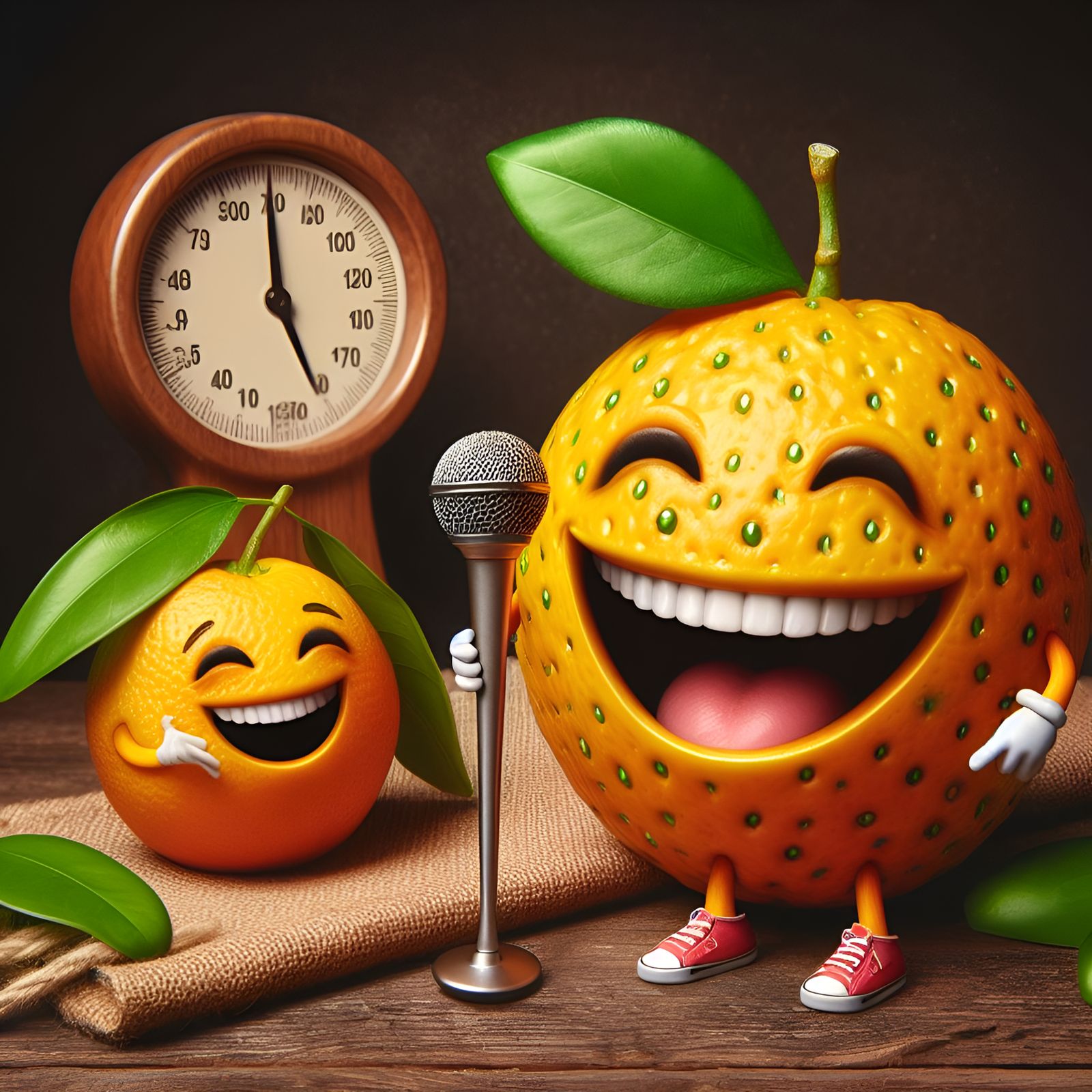 "What's orange and rhymes with parrot?"