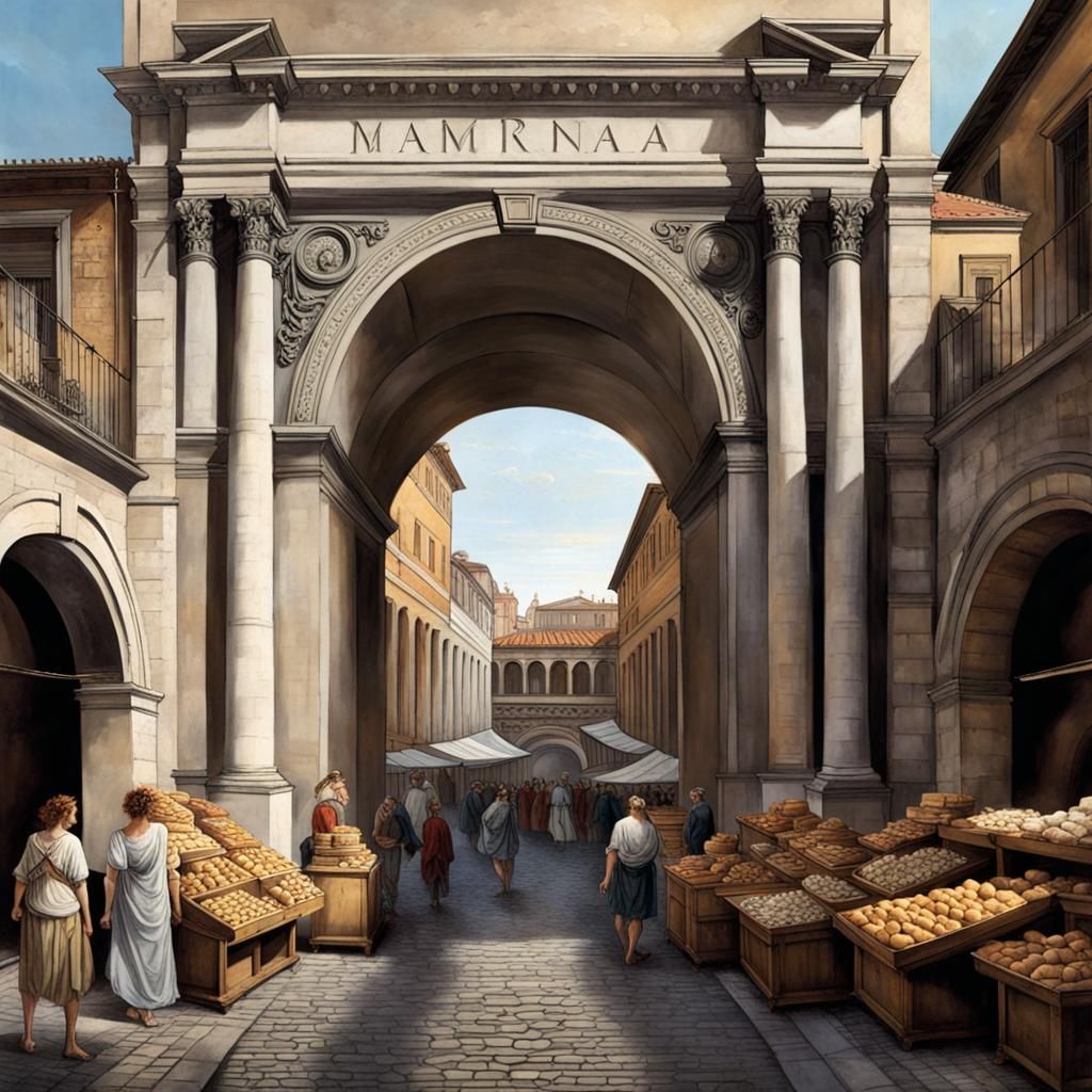 Grand entrance to a Roman market