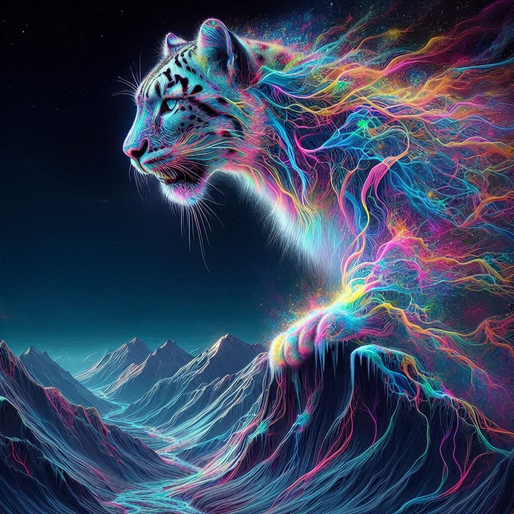 Rainbow Ephemeral Snow Leopard