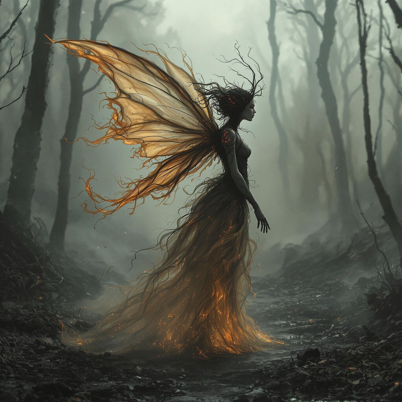 fairy in a forest  by @Matt