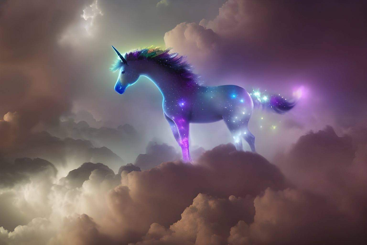 The magic of the unicorn - AI Generated Artwork - NightCafe Creator