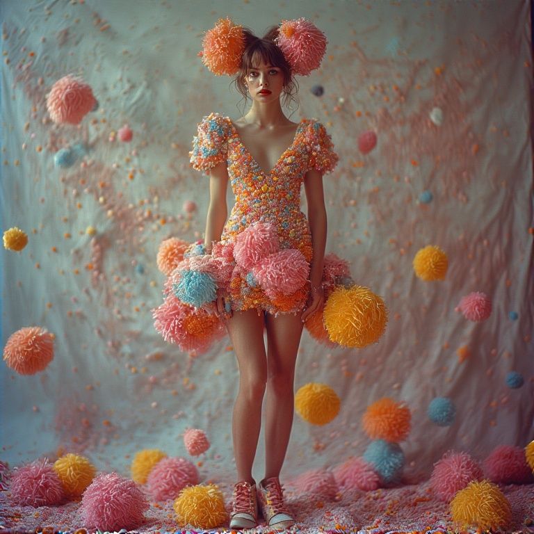 Pom pom dressed