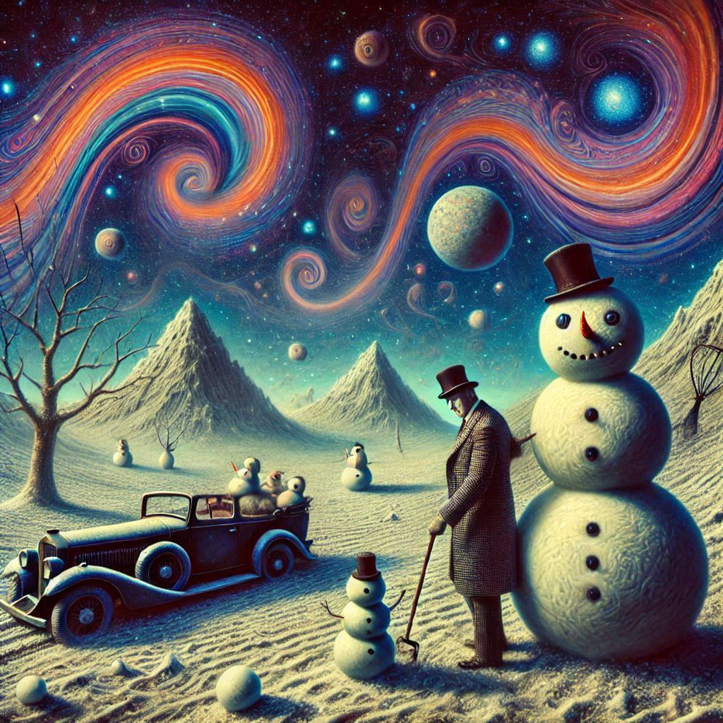 Surreal Snowmen