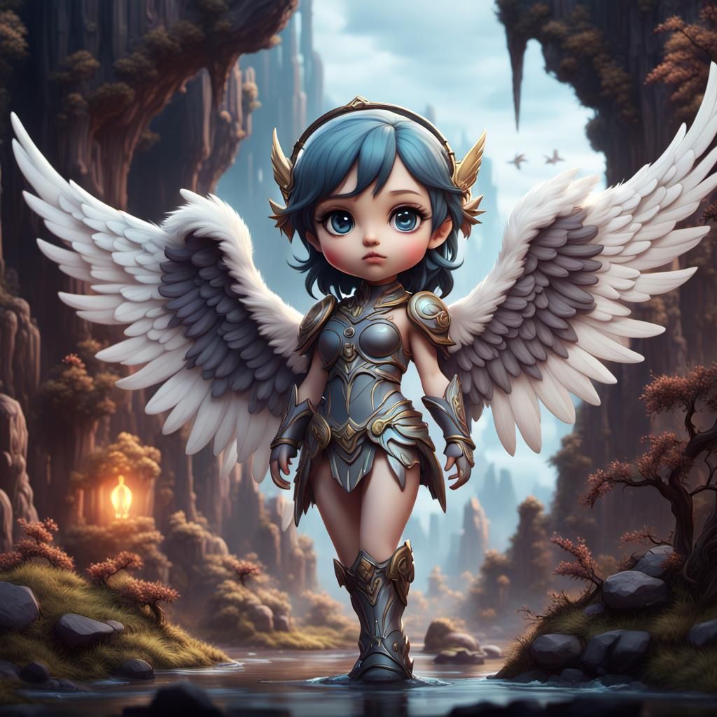 Chibi Angel   by @Slim