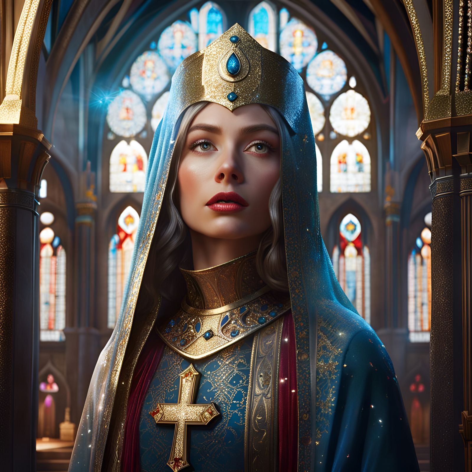 Medieval Nun, S-Tier - AI Generated Artwork - NightCafe Creator