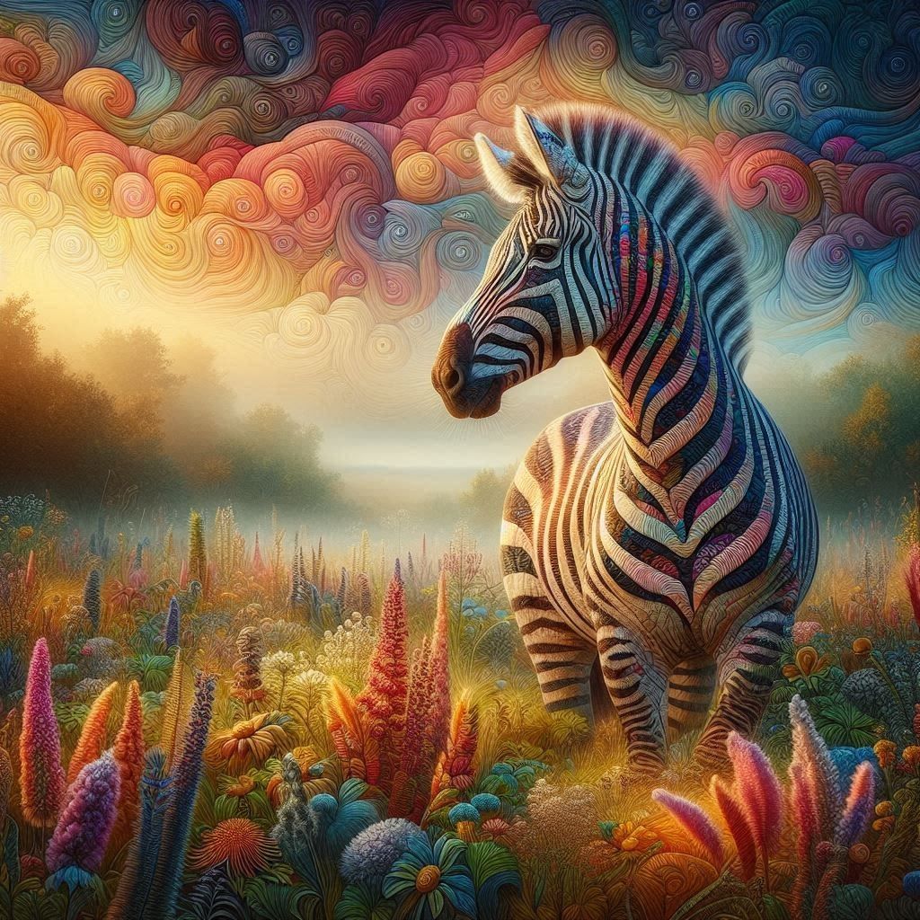 patchwork  kaleidoscopic-zebra