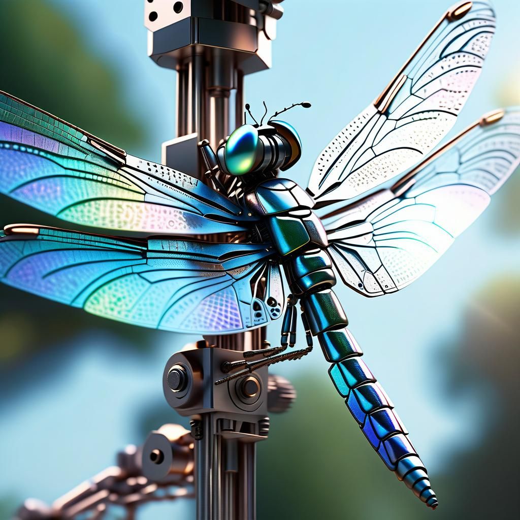 Mechanical dragonfly  by @DAIV