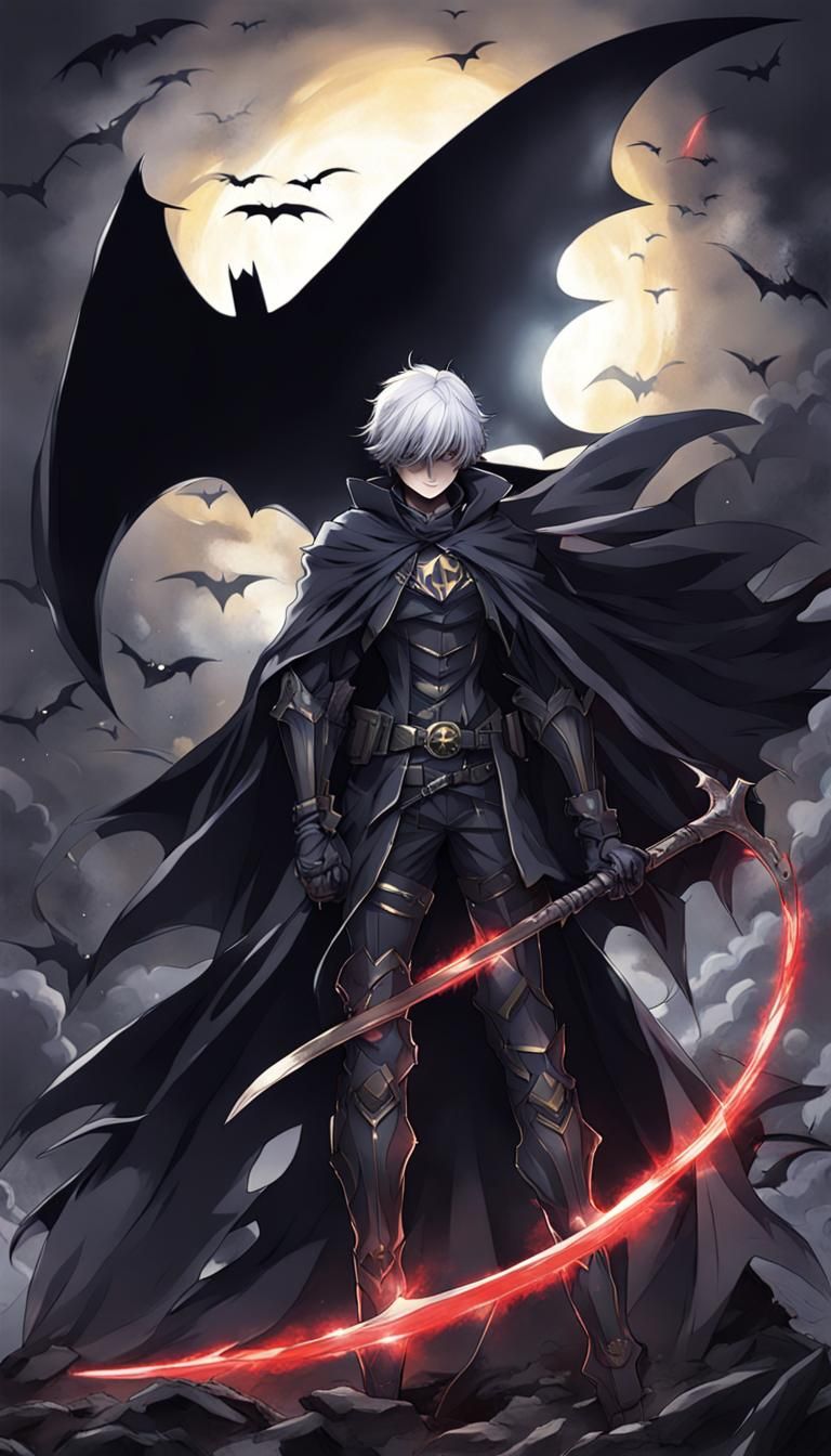 Dark Knight with Ghost aura and death scythe